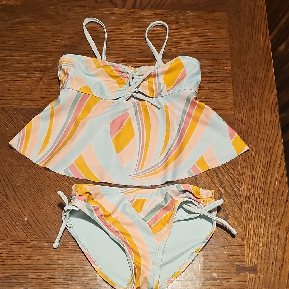 Wonder Nation Pastel Swirl Kids Bikini